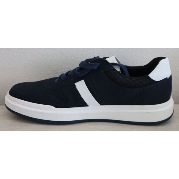 Stacy Adams 25515-410 Men's Sz 12M Navy Leather Currier Moc Toe Sneakers - Picture 6 of 6